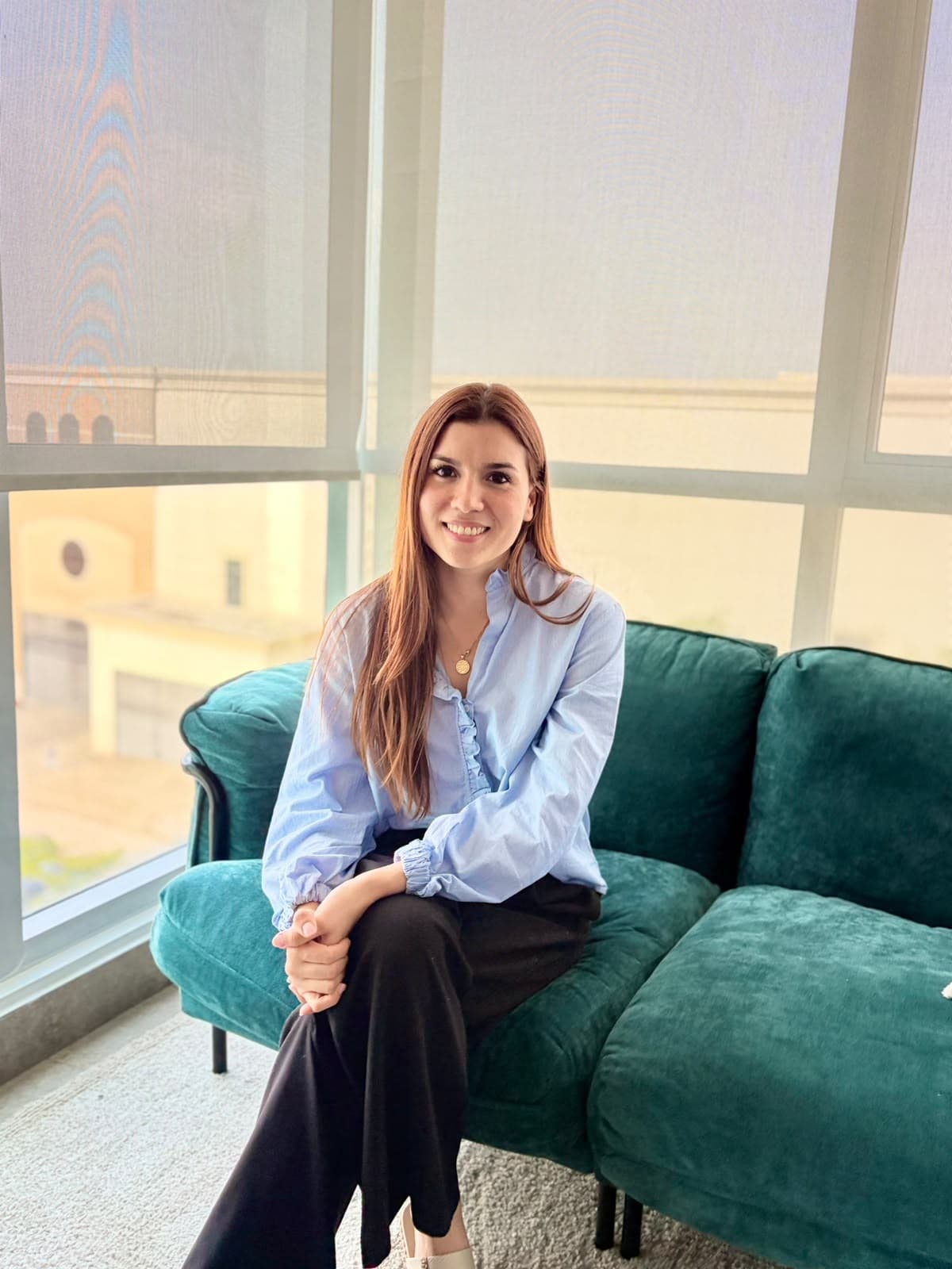 Karla Jara, psicóloga clínica, en su consultorio en Samborondón